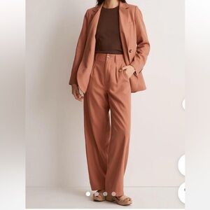 Madewell Rust-Tone Wide-Leg Trousers NWOT